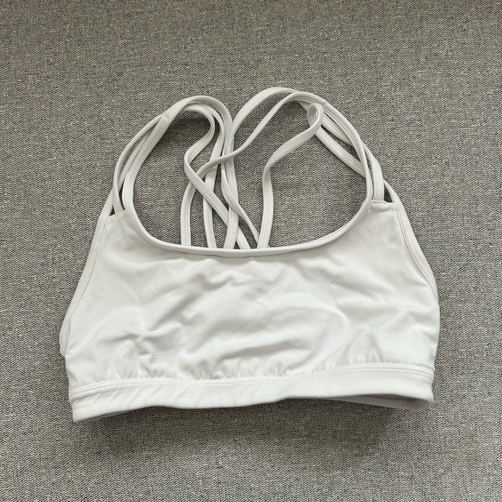 Athleta Fully Focused White Sports Bra
